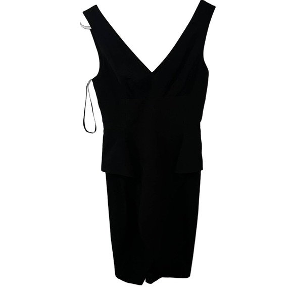 Women's BCBGMAXAZRIA Black Double Layer Tank Top Dress Size 0 - Picture 1 of 4